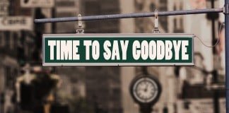 Time to say goodbye